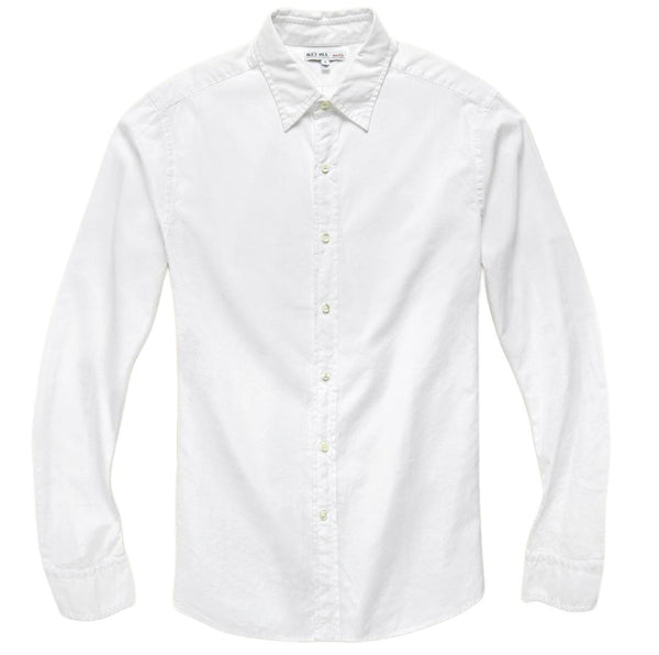 Alex Mill Men's White End On End School Cotton Button-Up Shirt NWT