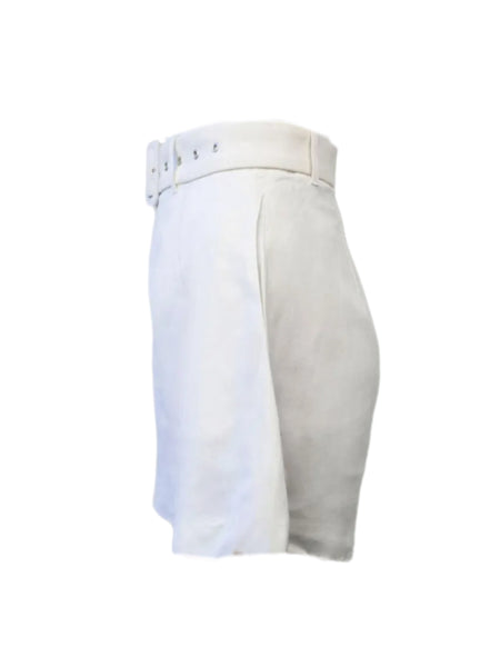 MADISON THE LABEL Women's White Linen Wide-Leg Shorts #MS0207 X-Small NWT