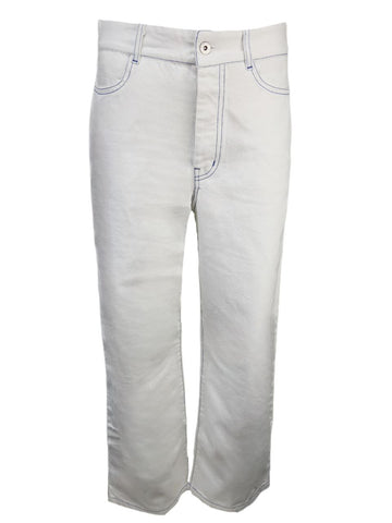 KOWTOW Women's White Flared Colored Stitching Jeans #Wh1 Medium NWOT