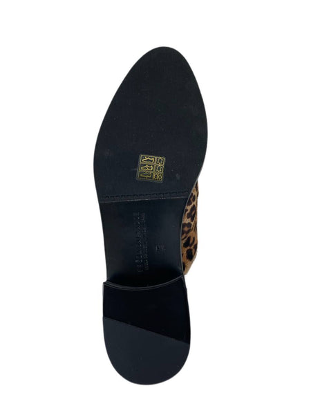 Freda Salvador Women's Cheetah Haircalf Wit D'Orsay Oxford Size US 8.5 NWB