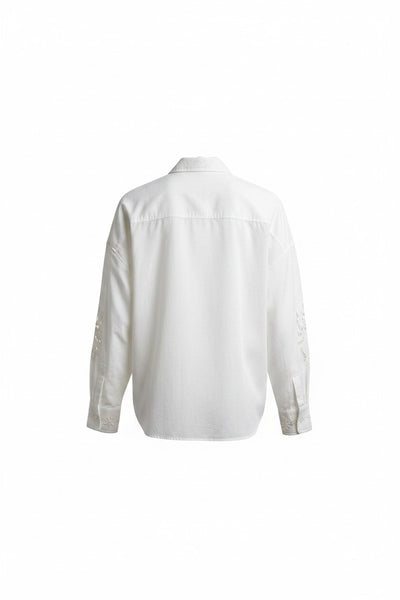 Max Mara Women's White Wkdfonte Button Closure Shirt NWT