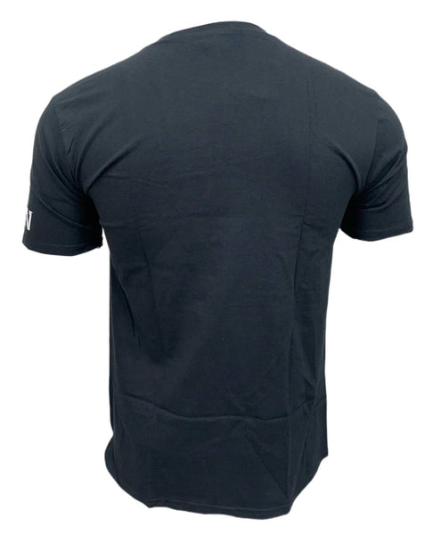 YRN Men's Black Cotton Front Printed Short Sleeve T-Shirt Size M NWT