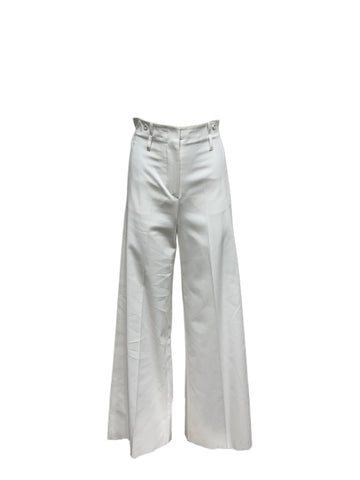 Max Mara Women's White Yang Straight Leg Pants NWT