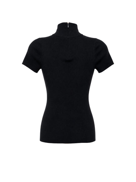 Max Mara Women's Black Yuppy Zipper Closure Sweater NWT