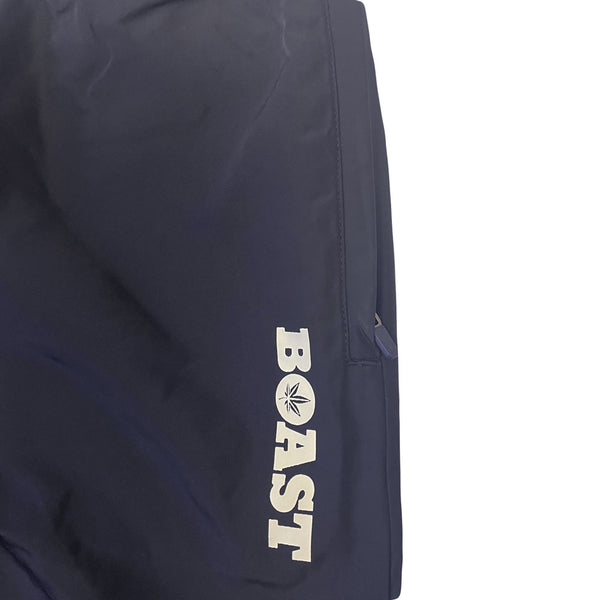 BOAST Men's Boast Navy Zip Leg Warm up Pants $125 NEW
