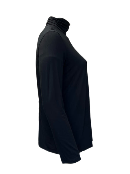 Marina Rinaldi Women's Black Zaino Turtleneck Top NWT