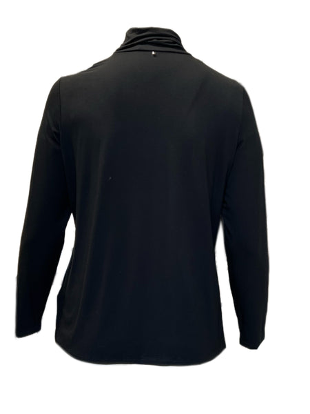 Marina Rinaldi Women's Black Zaino Turtleneck Top NWT