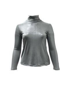 Marina Rinaldi Women's Silver Zambia Pullover Shirt NWT