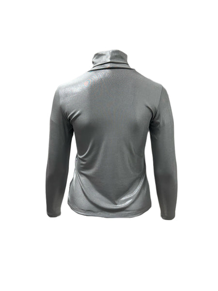 Marina Rinaldi Women's Silver Zambia Pullover Shirt NWT