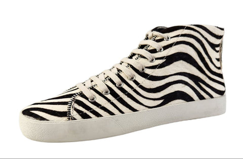 REBECCA MINKOFF Women's Black Zebra Zaina Too Sneakers #M2121005 7.5 NWB