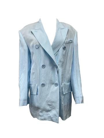 Max Mara Women's Light Blue Zelig Fashion Oversized Jacket NWT