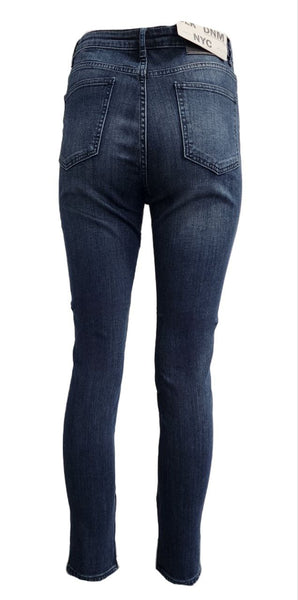 BLK DNM Women's Water Blue High Rise Jeans #WJ580101 $190 NWT