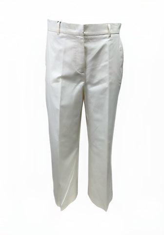 Max Mara Women's Ivory Zircone Straight Leg High Rise Pants NWT