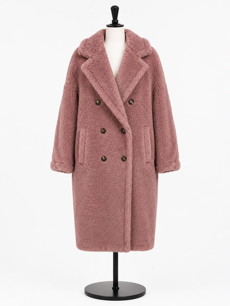 Max Mara Women's Pink Zitto Button Closure Coat NWT