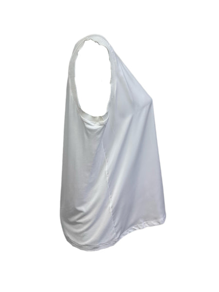 Marina Rinaldi Women's White Zona Pullover Tank Top NWT