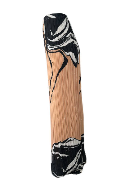 SOLACE London Nude Print Zoya Wide Leg Trousers Size US 4 NWT