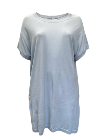 MARINA RINALDI Women's Ski Blue Abbraaci Tunic Sweater $495 NWT