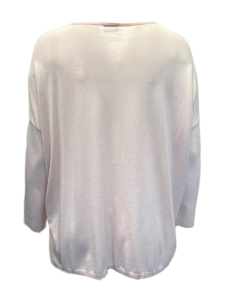 MARINA RINALDI Women's Abbrivio Hi-Low Sweater $535 NWT