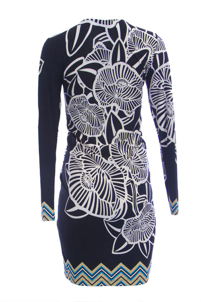 Maternity Women's Floral Print Knot Front Detail Dress Small Multi