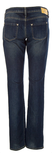 LATINO Women's Dark Wash Whisker Washed Jeans #LA61S33P3 $210 NEW