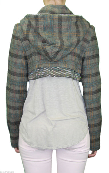 CUSTO BARCELONA Womens Alexandra Hooded Shrug Jacket RT592304 $617 NWT