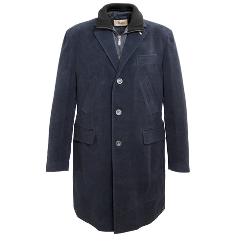 ALVIERO MARTINI 1a CLASSE Navy Blue Single Breasted Cotton Peacoat B015 $634 NWT