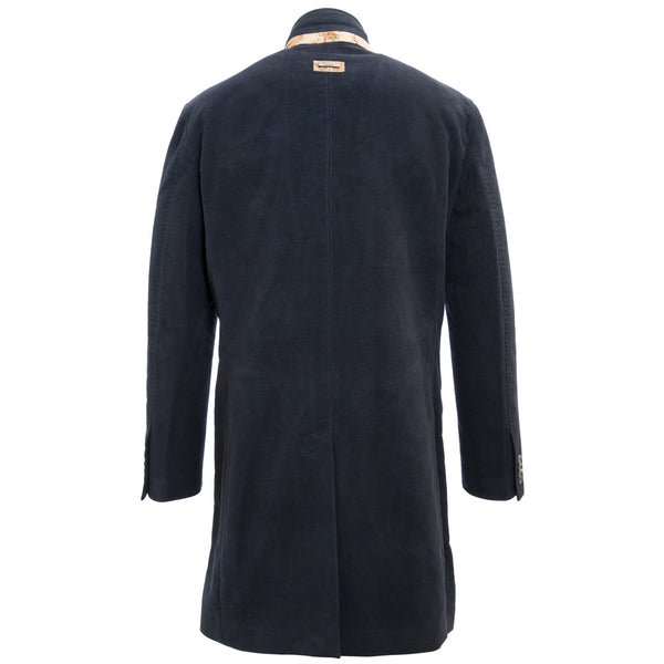ALVIERO MARTINI 1a CLASSE Navy Blue Single Breasted Cotton Peacoat B015 $634 NWT
