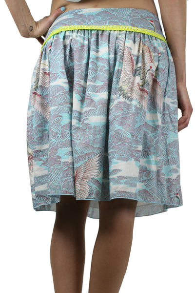 CUSTO BARCELONA Women's Around Cigogne Peasant Skirt 293521 $108 NWT