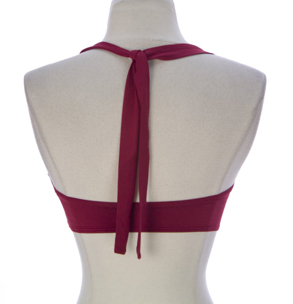 ZINKE Women's Rio Red Cut-out Halter Ava Bikini Top $77 NEW