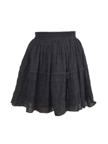 LOST IN LUNAR Women's Black Mini Layered A-Line Skirt #L0188 X-Small NWT