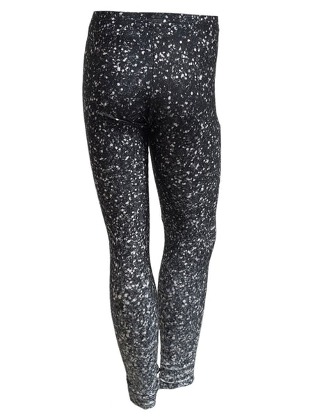 TEREZ Girl's Black Night Sparkle Leggings #11147804 11 Years NWT