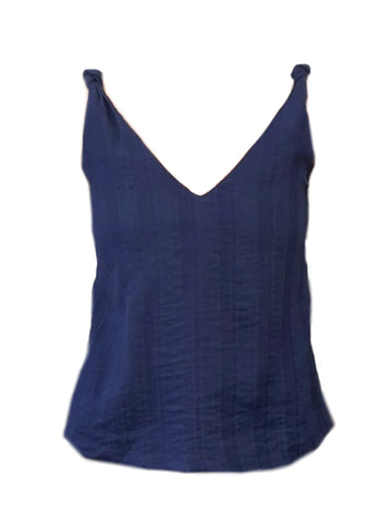 MADISON THE LABEL Women's Blue Sleeveless V-Neck Tank Top #S0240 X-Small NWT