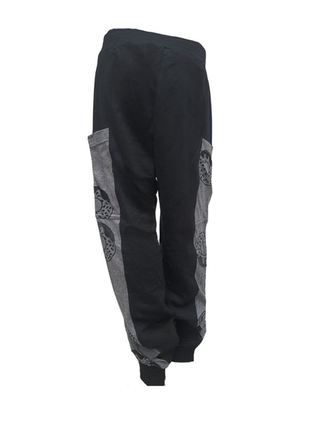 TEREZ Girl's Black Burnout Doh Pants #3710188616 Large NWT