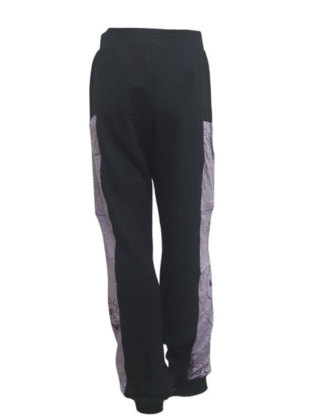 TEREZ Girl's Purple Emoji Burnout Pants #371011096 NWT