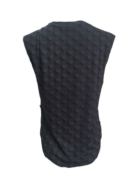 TEREZ Women's Grey Emo Hearts Tank #24648535 NWT