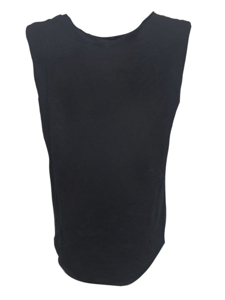 TEREZ Women's Black Rayon Tank Shirt #2523546 NWT