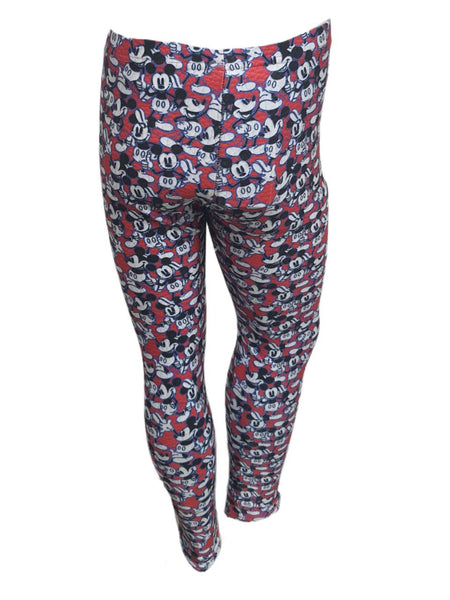 TEREZ Girl's Red Mickey Says Thumbs Up Leggings #4018473 NWT