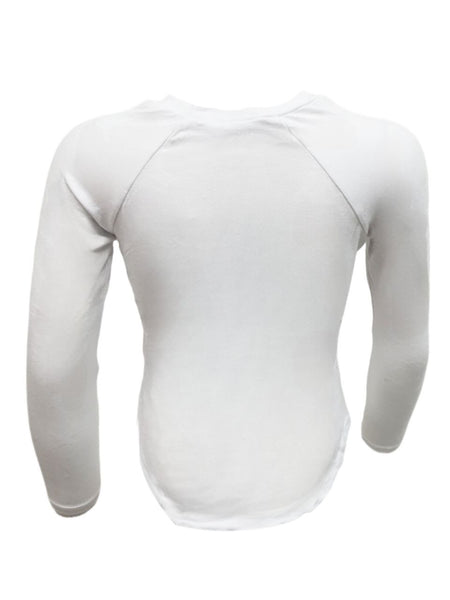 TEREZ Girl's White Long Sleeve Shirt #38703547 NWT