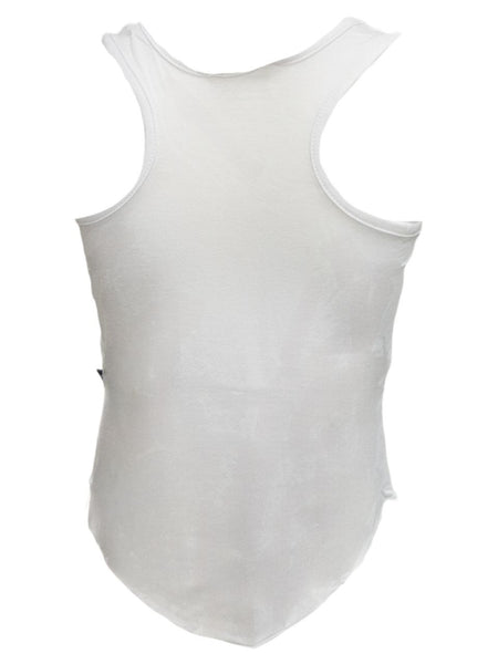 TEREZ Girl's White Jersey Tank Shirt #23903547 NWT