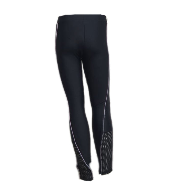 TEREZ Girl's Black Leggings #14358816 Small NWT