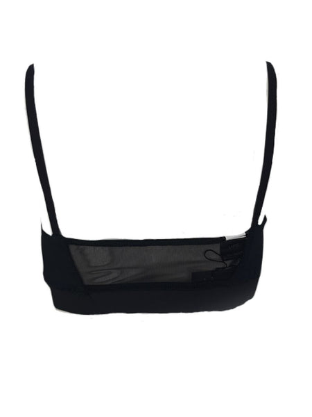 TEREZ Women's Black Millskin Sports Bra #3630299 NWT