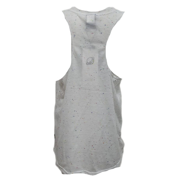 TEREZ Girl's White Confetti Tank Shirt #3400179316 X-Large NWT