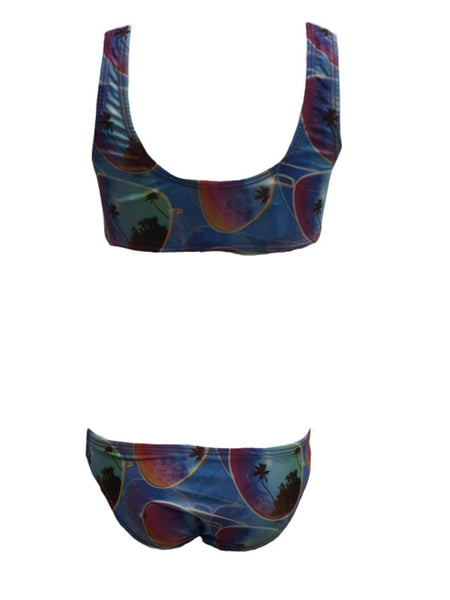TEREZ Girl's Multicolor Summer Sunnies Bikini Set #16403959 NWT