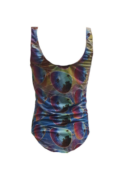 TEREZ Girl's Multicolor Summer Sunnies One Piece Swimsuit #15801959 16 NWT