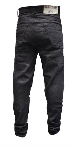 BLK DNM Men's Bxtr Black Cotton Denim Straight Mid Rise Jeans NWT