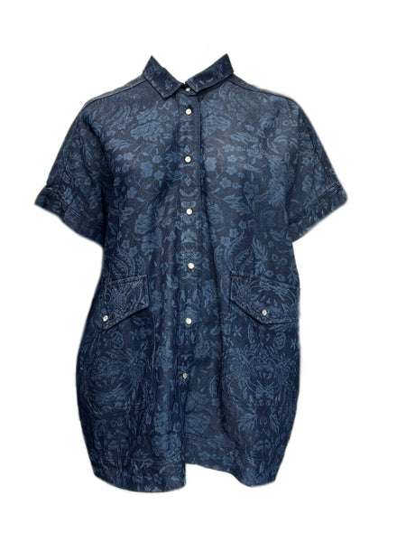 Marina Rinaldi Women's Navy Campana Denim Jacket Size 22W/31 NWT