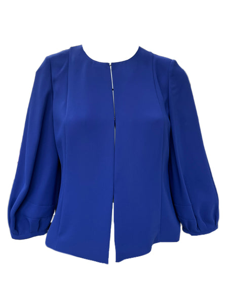 MARINA RINALDI Women's Carolina Floaty Fabric Jacket $525 NWT