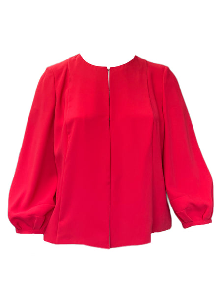 MARINA RINALDI Women's Carolina Floaty Fabric Jacket $525 NWT