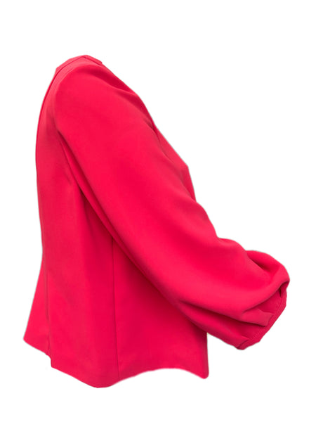 MARINA RINALDI Women's Carolina Floaty Fabric Jacket $525 NWT