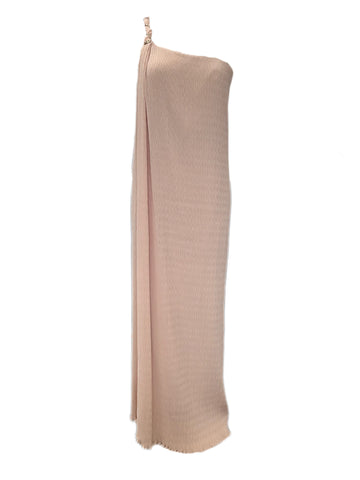 Max Mara Women's Conchiglia Cele Striped One Shoulder Maxi Dress Size 4 NWT